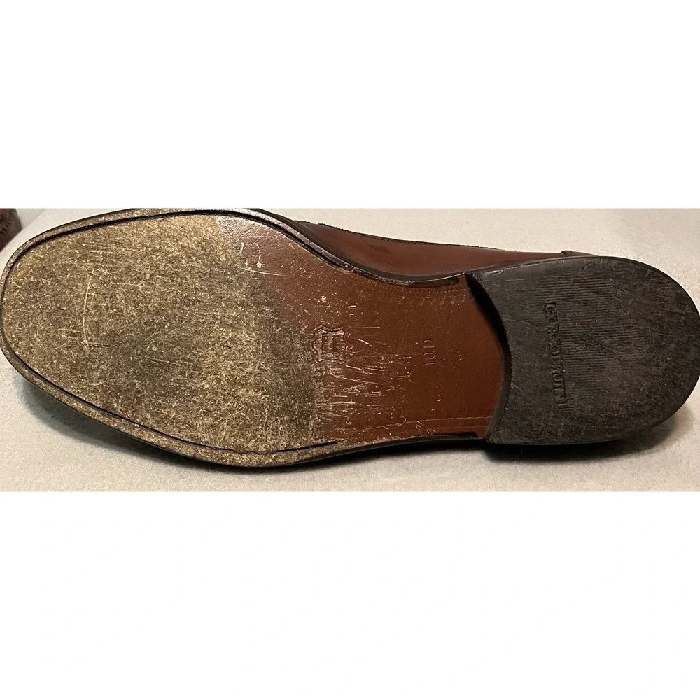 Giorgio Brutini Brown Leather Tassel Loafers